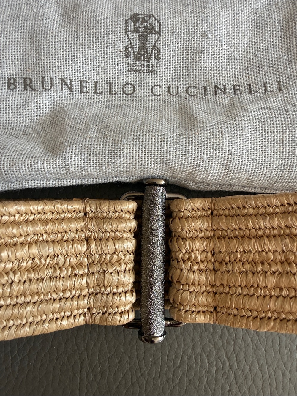 NEW Auth Brunello Cucinelli BELT sz M w/dust bag Made in Italy 29.5”/75 cm - Picture 6 of 10